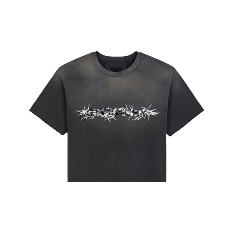 Givenchy Barbed Wire Vintage Oversized T Shirt-4
