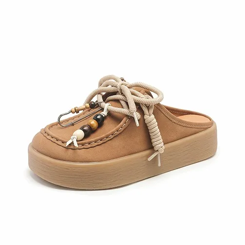 AITA Rubber Sole Closed Toe Slippers Women's-6