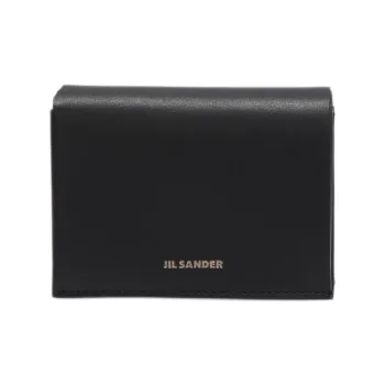 JIL SANDER Logo Embossed Tri Fold Wallet