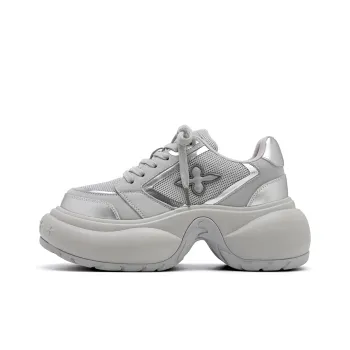 UNCLEWEN Destiny Cross Slip Resistant Breathable Height Increasing Low Top Chunky Sneakers Women's