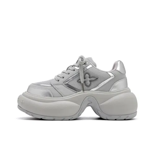 UNCLEWEN Destiny Cross Slip Resistant Breathable Height Increasing Low Top Chunky Sneakers Women's