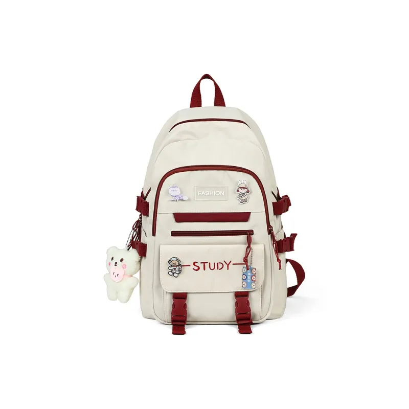 VINEY Fabric Backpack Regular Unisex Multicolor-2