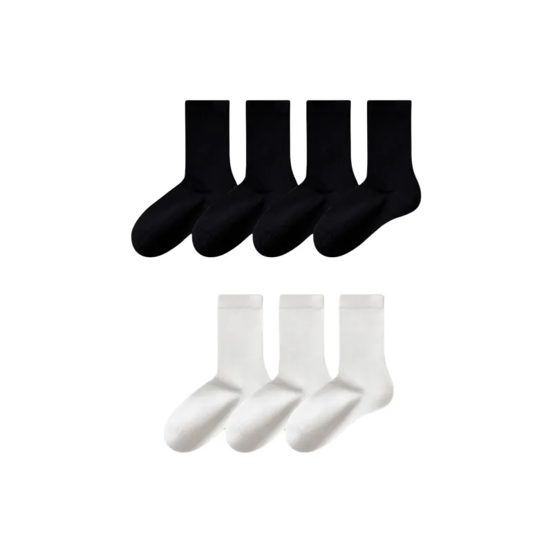 Temooues Mid-Calf Socks Women's Combo Set-26