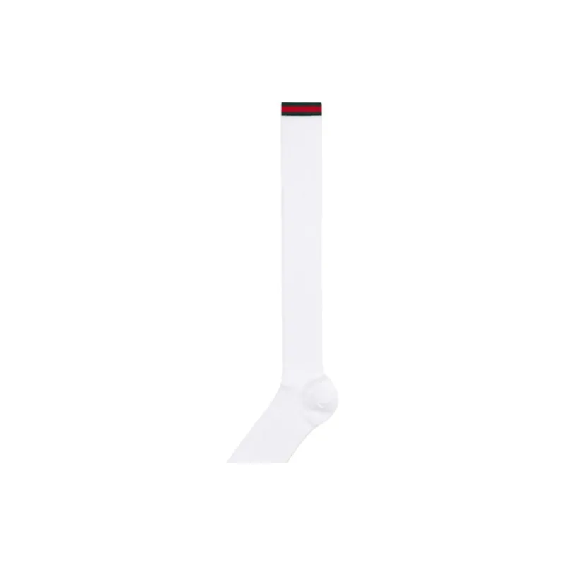 GUCCI Knee High Socks Women's 1 Pack White-3