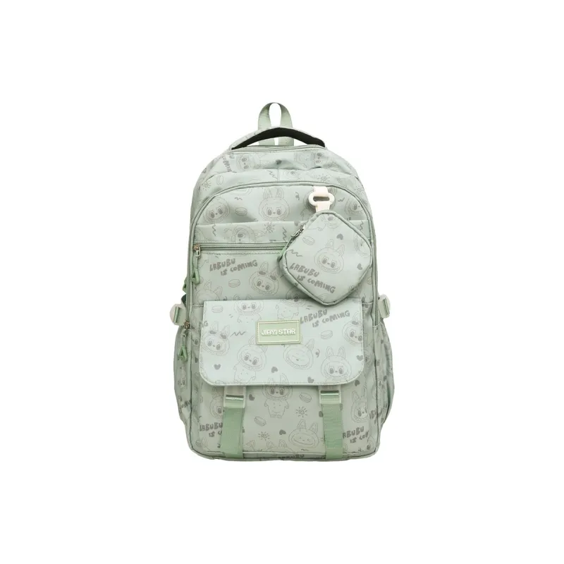 Yalu Nylon Backpack Unisex Multicolor-12