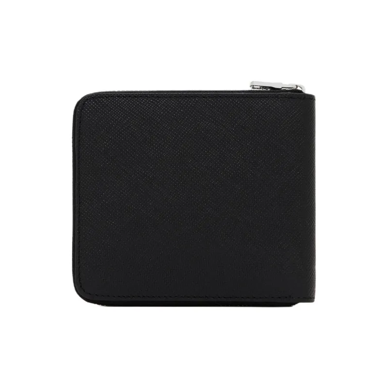 ARMANI EXCHANGEAE Cow Leather Clutch Wallet Men's Black-1