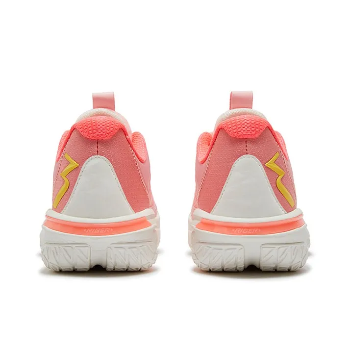 361° Cushioning Anti Slip And Wear Resistant Support Rebound Low Top Basketball Shoes Men's Pink White-3
