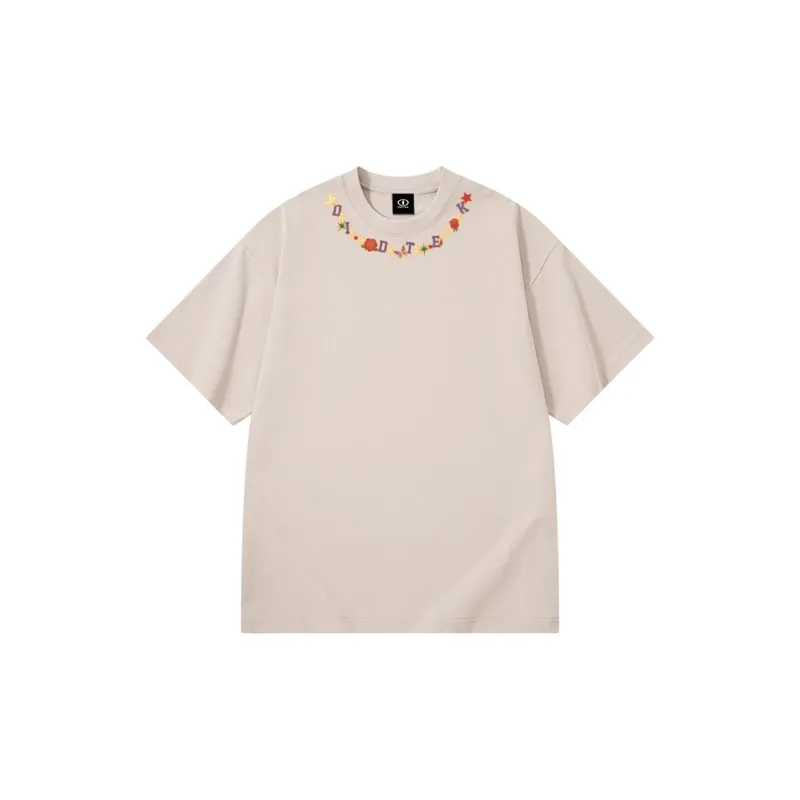 DIDTEK Drop Shoulder Sleeve Short Sleeved T Shirts Unisex-5