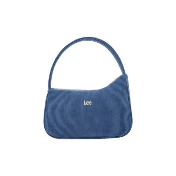 Lee Corduroy Shoulder Bag, Handbag Small Size Women's Blue
