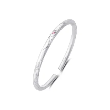 WANLIACC S999 Fine Silver Bangles Unisex