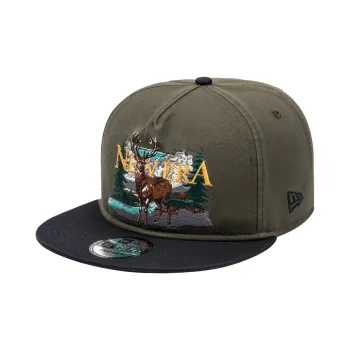 New Era Cotton Baseball Caps Unisex Olive Green