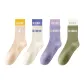 Khaki+Milk White+Purple+Green