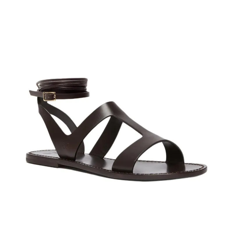 WEEKEND MaxMara One Strap Sandals Women's Brown-1