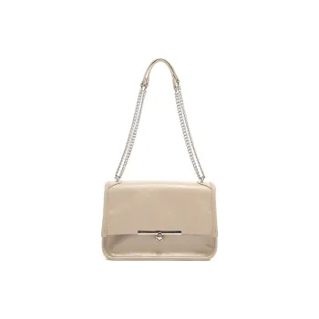 MICOCAH PU Shoulder Bag Crossbody Bag Regular Women's Milk Tea Gray/Minimalist Black