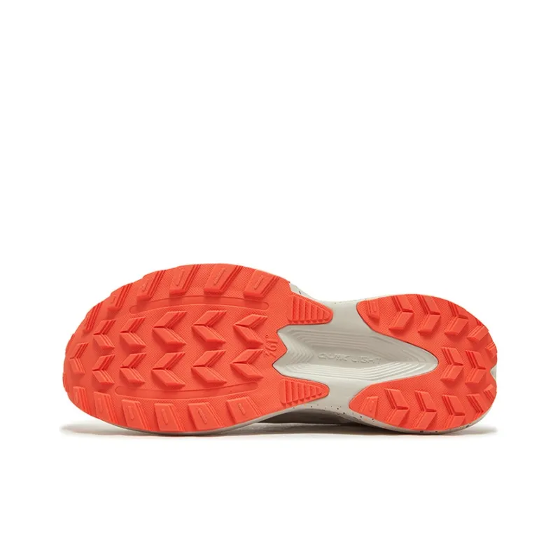 361° Anti Slip And Wear Resistant Breathable Low Top Running Shoes Men's Gray Orange-4