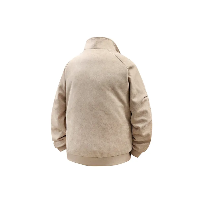 Yalu Jackets Coats Unisex Vintage Brown-1
