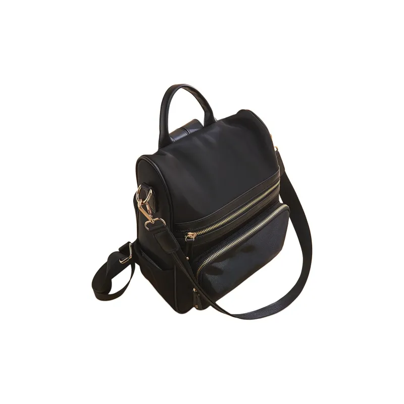 Old Man's Head Fabric Backpack Regular Women's Black-2