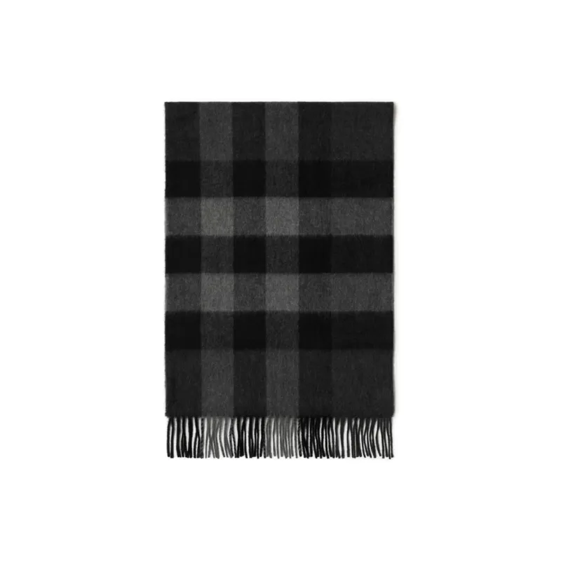 Burberry Checked Cashmere Scarf-2