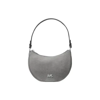 MICHAEL KORS Fabric Half Moon Portable Crossbody Bag Shoulder Bag Small Size Women's Denim Black