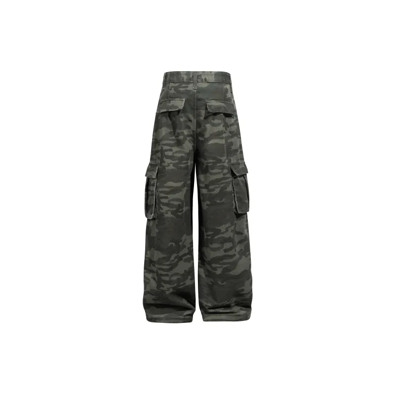 HOKLV Jeans Unisex Camouflage-1