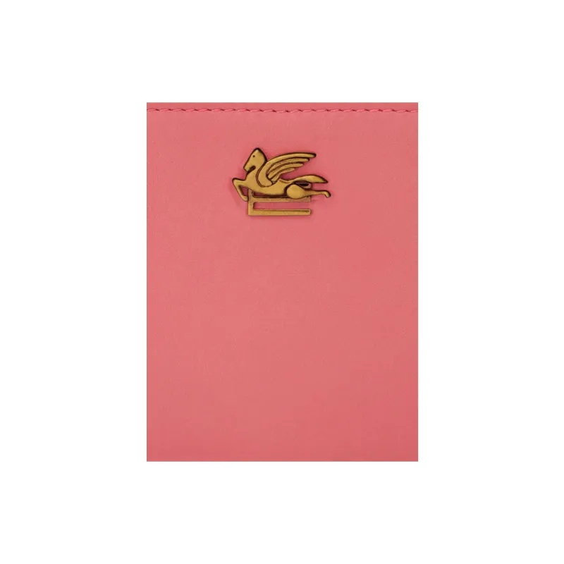 ETRO Pegaso Leather Card Holder Women's Red-2