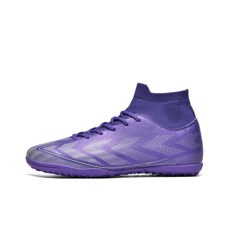QIUTEXIONG FG Rubber Long Studs TF Rubber Broken Studs Cushioning Support Impact Resistant Soccer Shoes Unisex-12