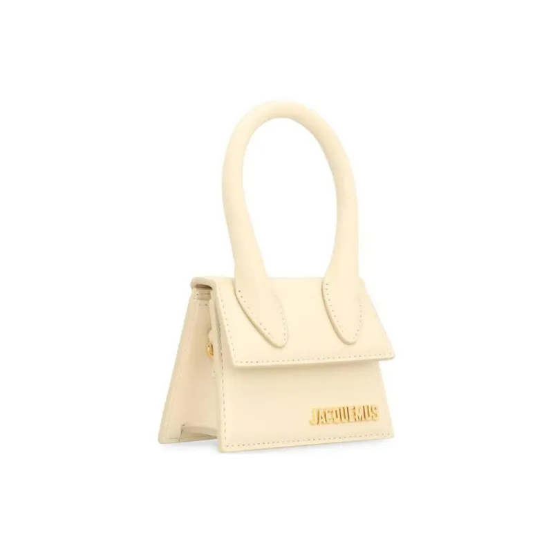 Jacquemus Le Chiquito Calfskin Shoulder Bag, Crossbody Bag, Handbag Mini Women's White-2