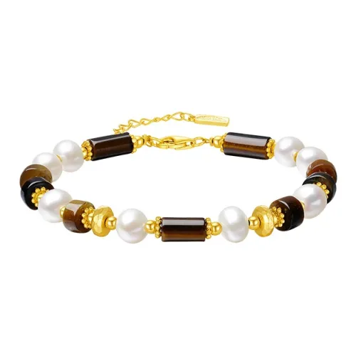 DESIGN CIRCLES Tiger's Eye Stone Bracelets Women's