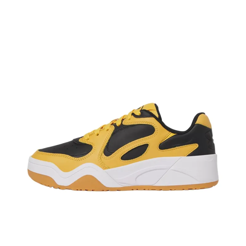 Under Armour Anti Slip Wear Resistant Low Top Casual Shoes Unisex Yellow Black-0