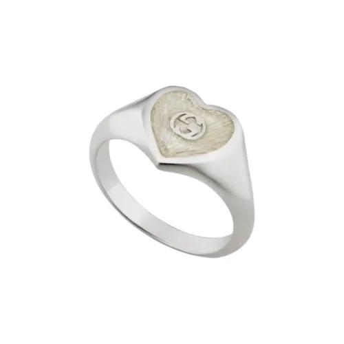 GUCCI 925 Sterling Silver Rings Men's Silver
