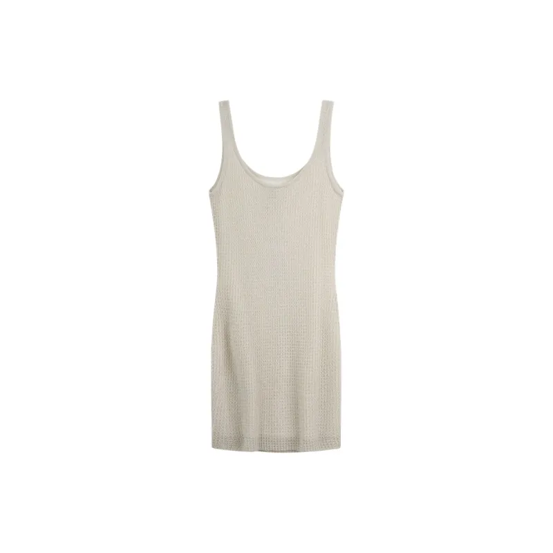 CALVIN KLEIN Sleeveless Dress Women's Beige Apricot-1