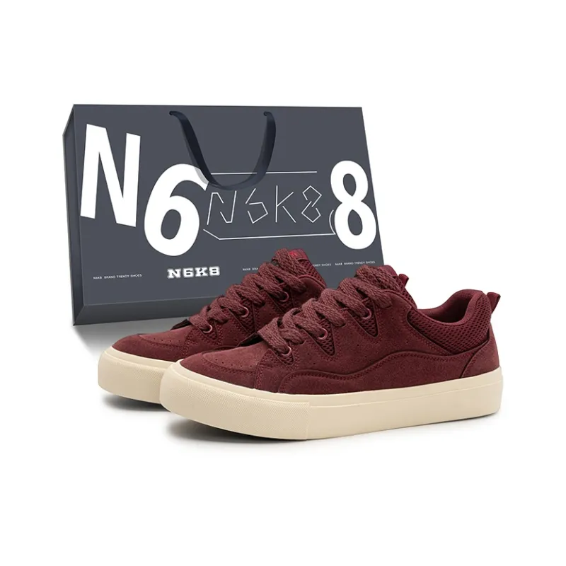 N6K8 Anti Slip Wear Resistant Low Top Skateboard Shoes Men's-5
