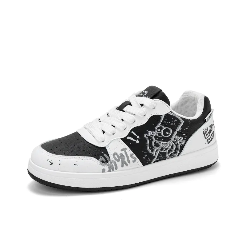The Simpsons Coverage Height Increasing Abrasion Resistant Low Top Skateboard Shoes Unisex-9