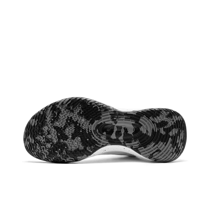 QIAODAN FETEAM Cushioned Slip-Resistant Abrasion-Resistant Low-Top Basketball Shoes Men's Jordan White Black-6