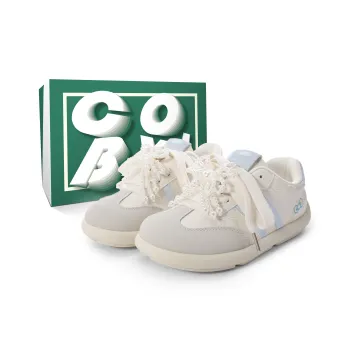 Cob Anti Slip And Wear Resistant Lightweight Low Top Skateboard Shoes Women's Beige Blue