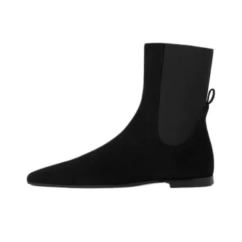 TOTEME Short Chelsea Boots Women's Black