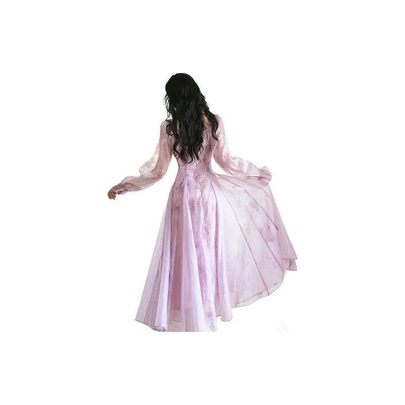 PLANE DRIFT Long-Sleeved Dresses Women's Psychedelic Purple-0