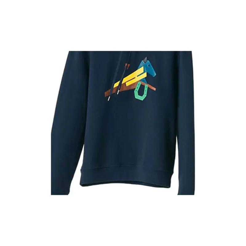 HERMES Sweatshirts Men Blue-4