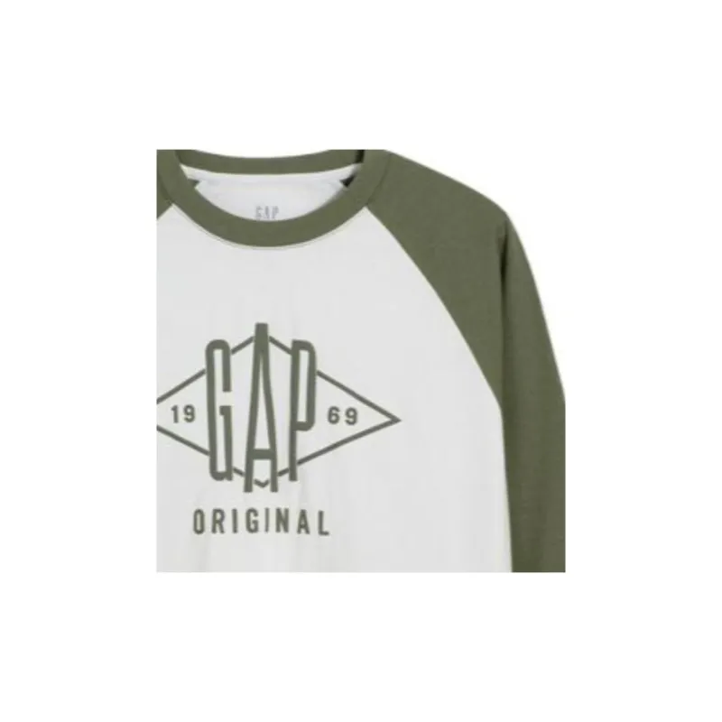 GAP Sweatshirt Men's White Green-2
