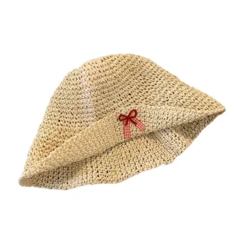 MITHAOL KUSC Straw Woven Bucket Hats Women's