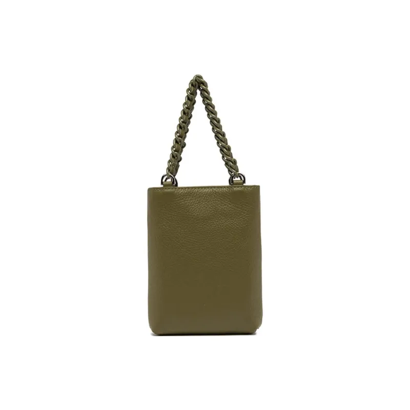 GIANNI CHIARINI Genuine Leather Shoulder Bag, Crossbody Bag, Handbag Mini Women's Green-2