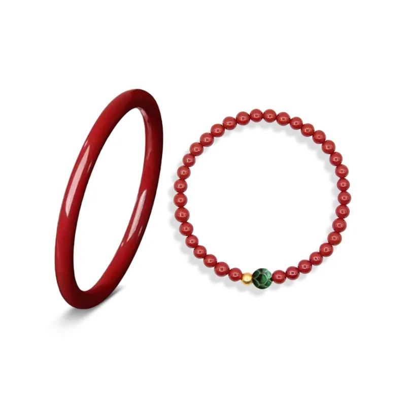 YOASOBI Imitation Cinnabar Bangles Women's-6
