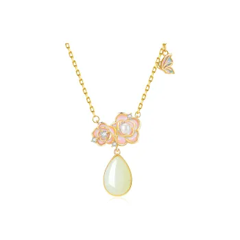 Lao Feng Xiang S925 Necklaces Women's