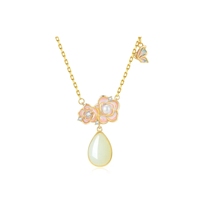 Lao Feng Xiang S925 Necklaces Women's-0