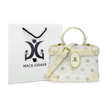 MACK JODAER Microfiber Synthetic Leather Box Bag Handbags Women's Small Daisy