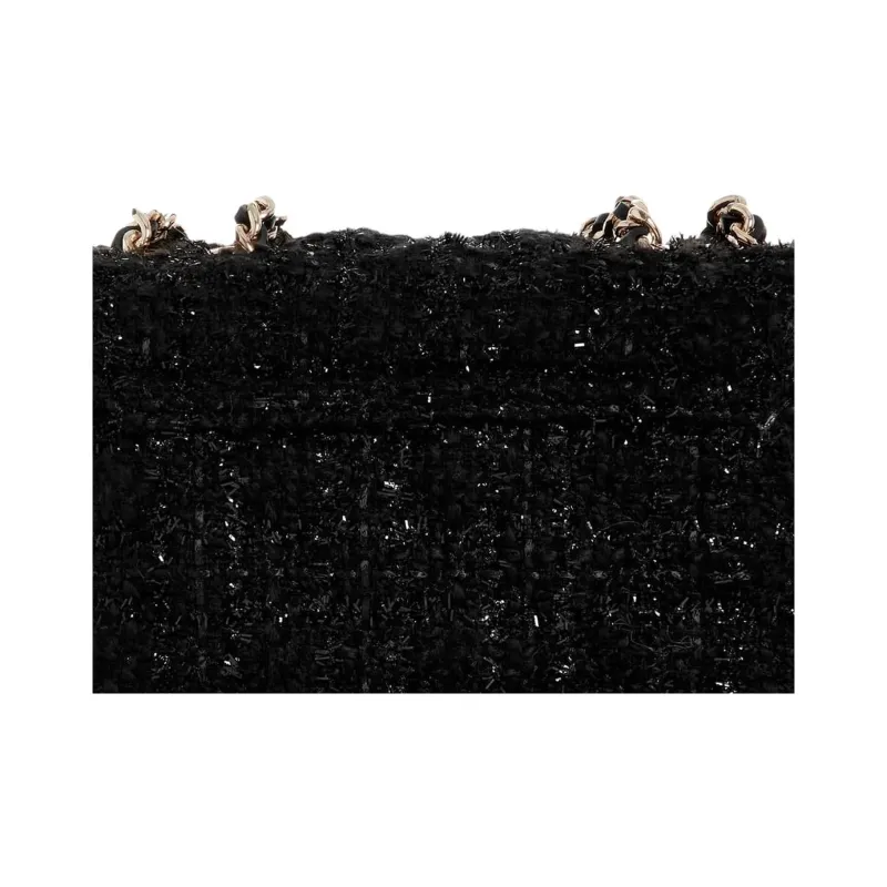 GUESS Velvet Shoulder Bag Crossbody Bag Mini Women's Black-4