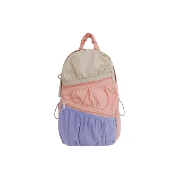 SWIMADE Composite Cloth Backpack Regular Women's Blue/Pink/Beige