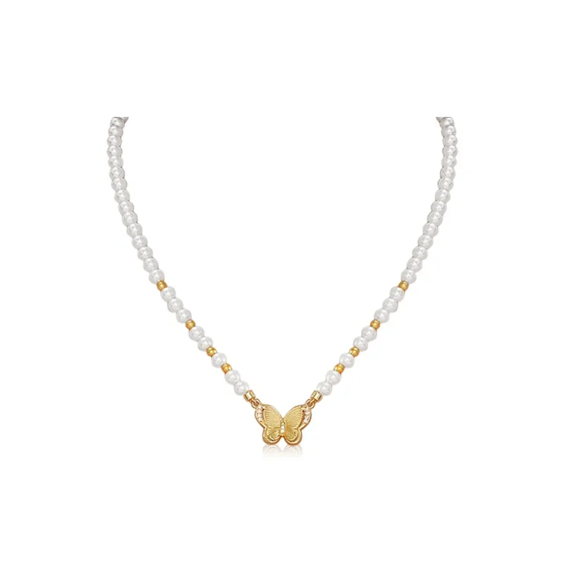 Lang Wind Faux Pearl Necklaces Women's-0