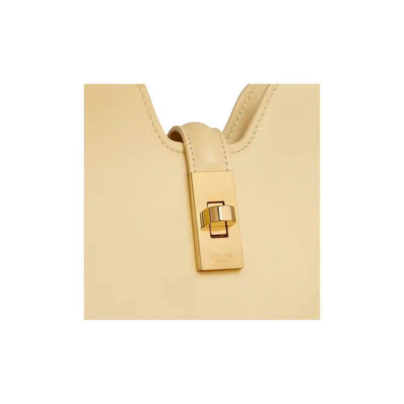 CELINE Calfskin Portable Crossbody Bag Shoulder Bag Small Size Women's Spring Yellow-4