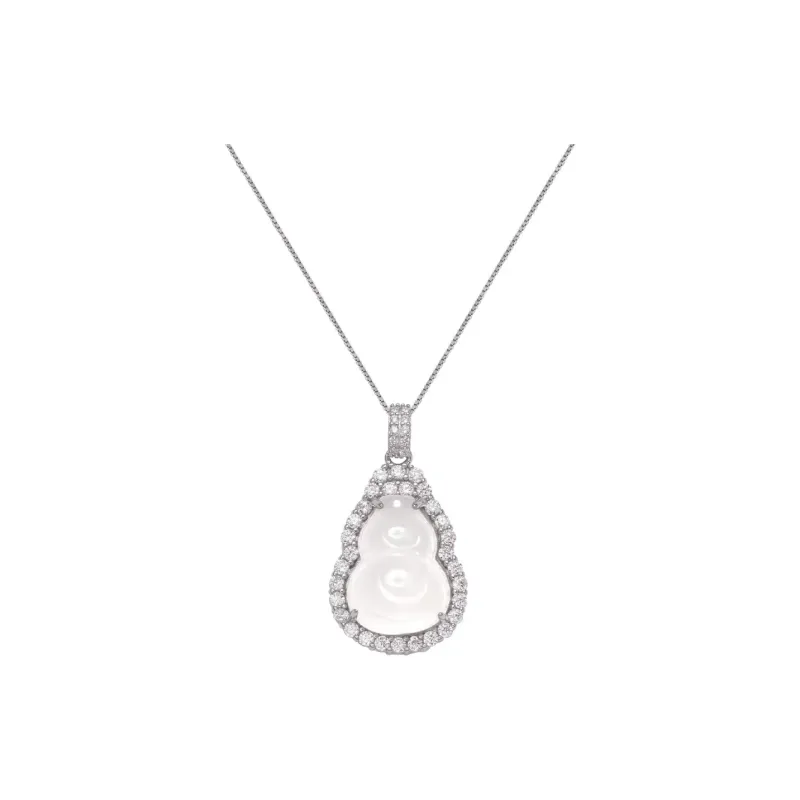 JUNWEN Chalcedony Necklaces Women's-0